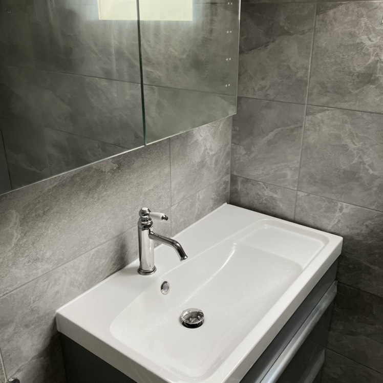 Classy Sink with grey walls